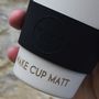 Personalised Etched Initials Reusable Coffee Cup, thumbnail 6 of 11