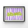 Bisous Typography Print, thumbnail 2 of 2