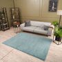The Rugs Plain Duck Egg Blue Shaggy Rug, thumbnail 1 of 12