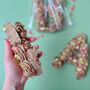 Raspberry And Pistachio Chocolate Truffle Letter, thumbnail 4 of 6