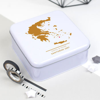Personalised Map Anniversary Tin, 4 of 7