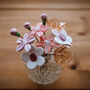 Valentine's Glass Flowers With Cut Glass Vase, thumbnail 1 of 11