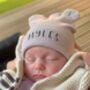 Personalised Bear Newborn Hat, thumbnail 1 of 2
