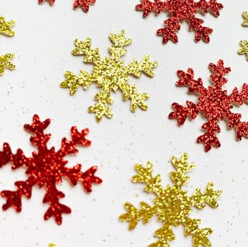 40 X Snowflake Christmas Confetti, Scatter, Centrepiece, Table Decoration, 3 of 8