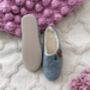 Grey Felt Slip On Slippers, thumbnail 3 of 4