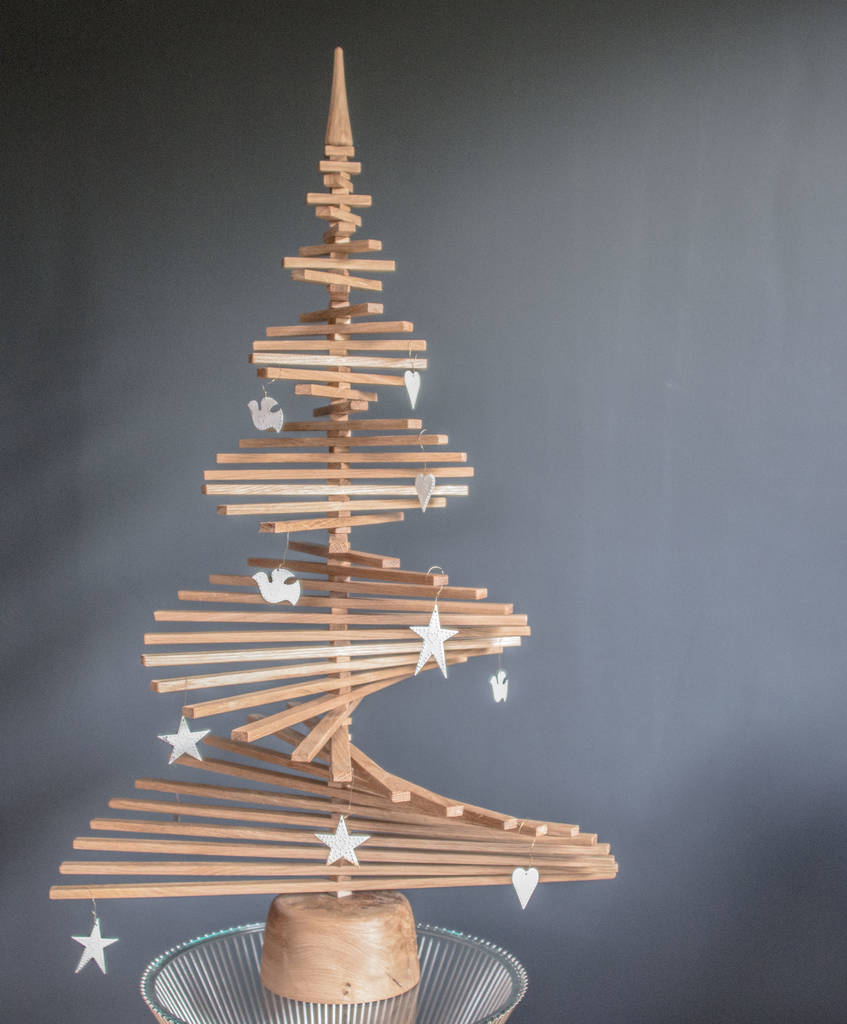 Oak Wood Christmas Tree By Natural Wood Company