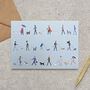 Dog Walkers Greeting Card, thumbnail 1 of 2