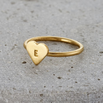 Personalised Mini Heart Ring, 3 of 5
