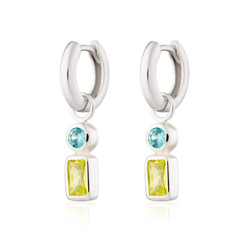 Still Ocean Charm Hoop Earrings, 2 of 5