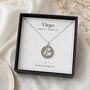 Zodiac Sign Necklace In Sterling Silver, Birthday Gift For Her, Christmas Gift For Her, Personalised Zodiac Necklace, thumbnail 1 of 11