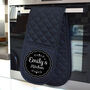 Black Personalised Oven Glove Traditional Design, thumbnail 1 of 5