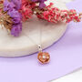 Sterling Silver Birth Flower And Initial Necklaces, thumbnail 8 of 12