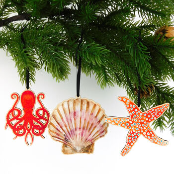Octopus Wooden Hanging Decoration, 4 of 5