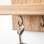 Personalised Solid Oak Staffy Dog Lead Holder, thumbnail 4 of 4