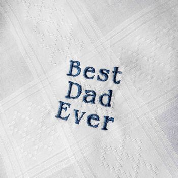 Best Dad Ever Handkerchief Father's Day Gift, 3 of 5