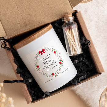 Personalised Christmas Candle Gift For Grandma, 5 of 6