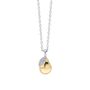 Silver Plated Pear Crystal Charms Necklace, thumbnail 2 of 3