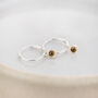 Sterling Silver And Birthstone Mini Hoop, thumbnail 2 of 12