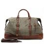 Waxed Canvas Leather Classic Holdall Bag, thumbnail 3 of 12