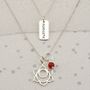 Sacral Chakra Necklace In Gold Or Silver, thumbnail 2 of 9