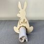 Personalised Wooden Bunny Easter Place Setting, thumbnail 2 of 3