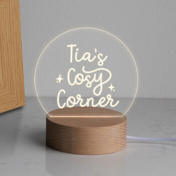 Personalised ‘Cosy Corner’ Desk Lamp Gifts For Friends, 4 of 5