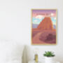 Capitol Reef National Park USA Travel Poster Art Print, thumbnail 2 of 8
