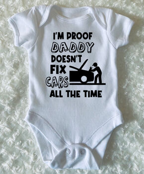 Pregnancy Announcement Vest | I’m Proof Daddy Doesn’t, 6 of 9