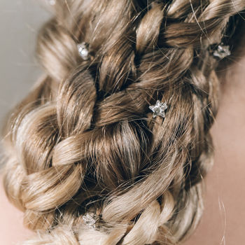 Star Swarovski Crystal Hair Pins In Gold Or Silver Star, 11 of 12