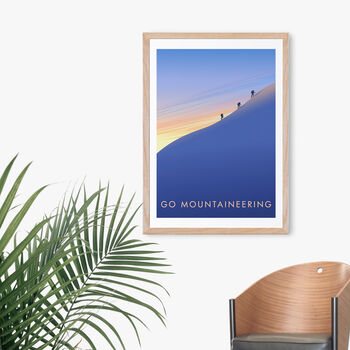 Go Mountaineering Travel Poster Art Print, 4 of 8