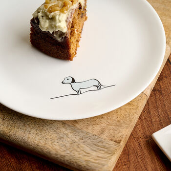 Sausage Dog Side Plate, Fine Bone China, 2 of 5