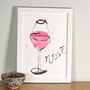 Rosé Wine Art Print, thumbnail 1 of 9
