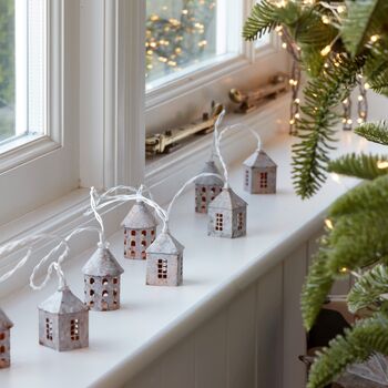 Nordic Lit Houses String Lights White Or Brass, 2 of 4