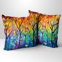 Forest Of Colour Hand Made Poly Linen Cushions, thumbnail 1 of 8