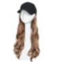 Chemo Headwear Wig Baseball Cap With Hair Long, thumbnail 2 of 3
