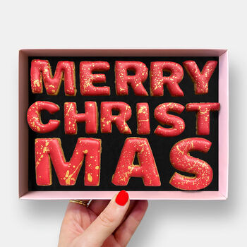 Merry Christmas Message Letterbox Iced Cookies, 2 of 12
