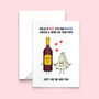 Cheese And Wine Card For Partner, thumbnail 1 of 2