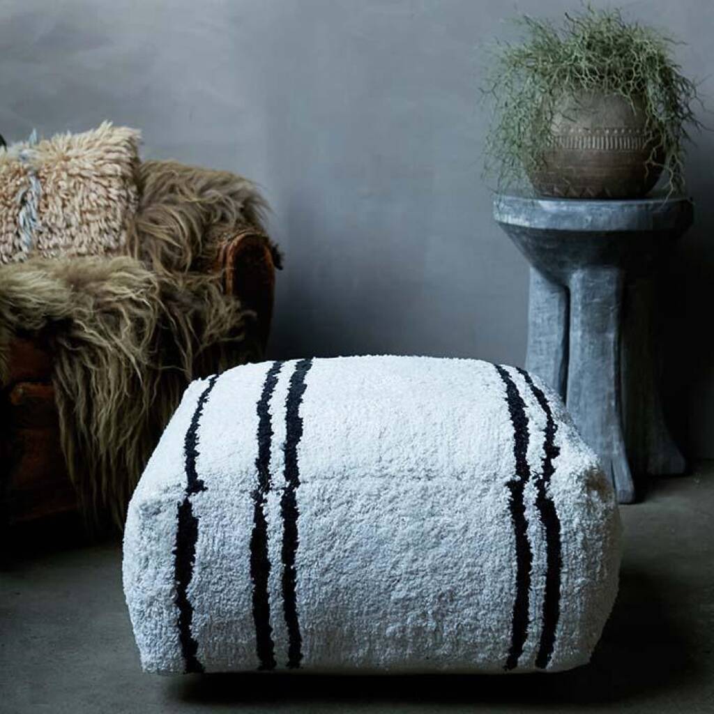 Lund Berber Style Pouffe, 1 of 6