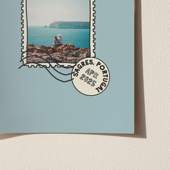 Personalised 'Postcard From' Travel And Holiday Destination Print, 8 of 12