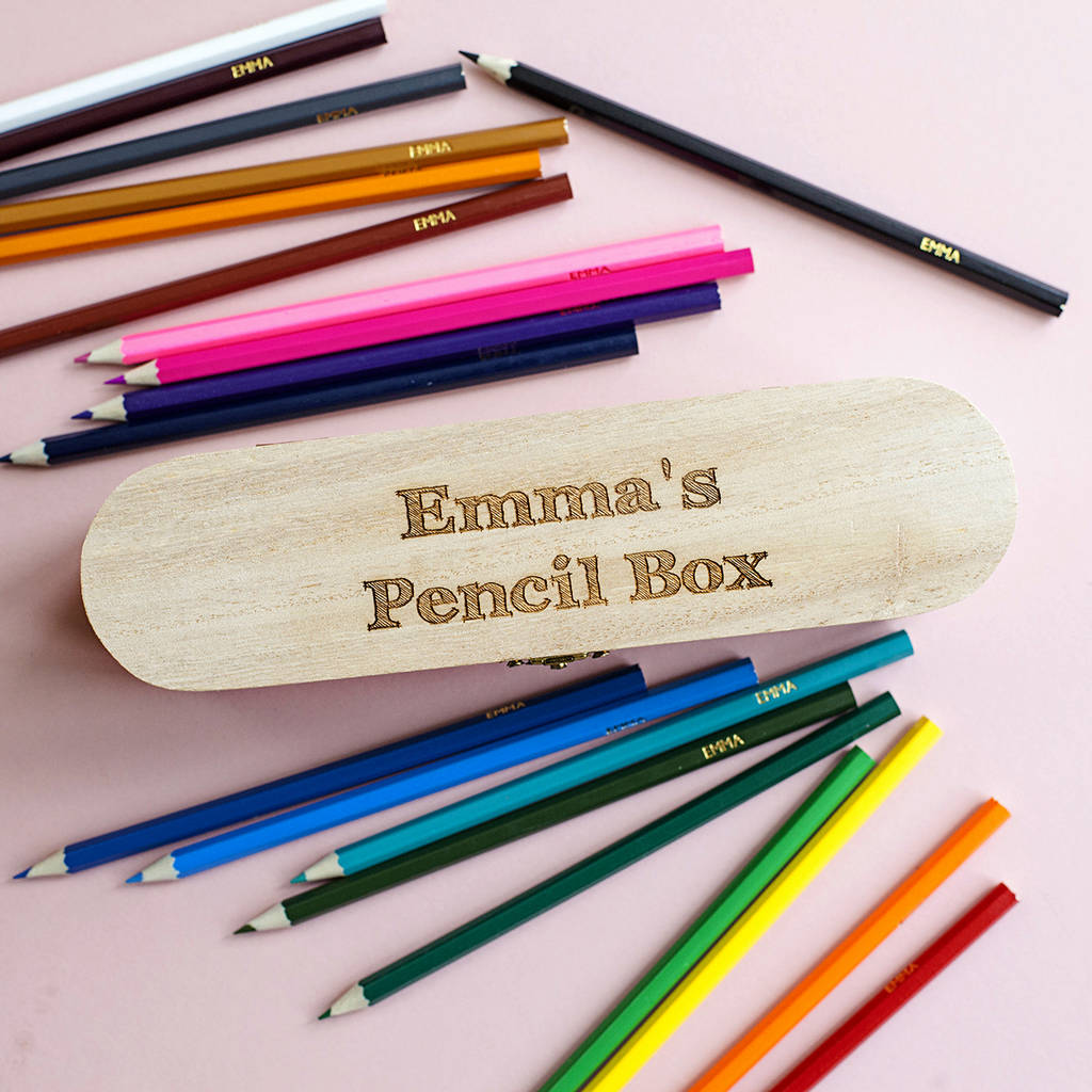 Personalised Wooden Pencil Case By Jonny's Sister
