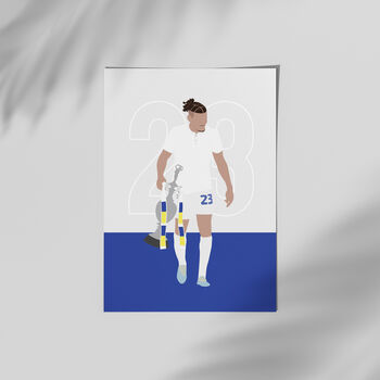 Kalvin Phillips With Trophy Leeds Poster, 3 of 3