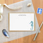 Personalised Seahorse Correspondence Note Cards, thumbnail 1 of 3
