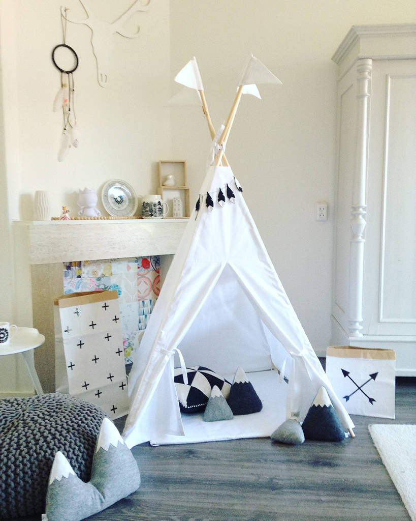 Pure White Reg Size Teepee By Moozle | notonthehighstreet.com