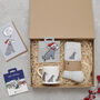 Christmas Hamper For Dog Lovers – Festive Gift Box With Mug, Socks, Pin, Card And Decoration With Optional Personalisation, thumbnail 8 of 12