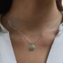 Green Chrysoprase Healing Stone Necklace, Happiness, thumbnail 1 of 10