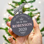 Personalised First Christmas As Mr And Mrs Bauble, thumbnail 4 of 10