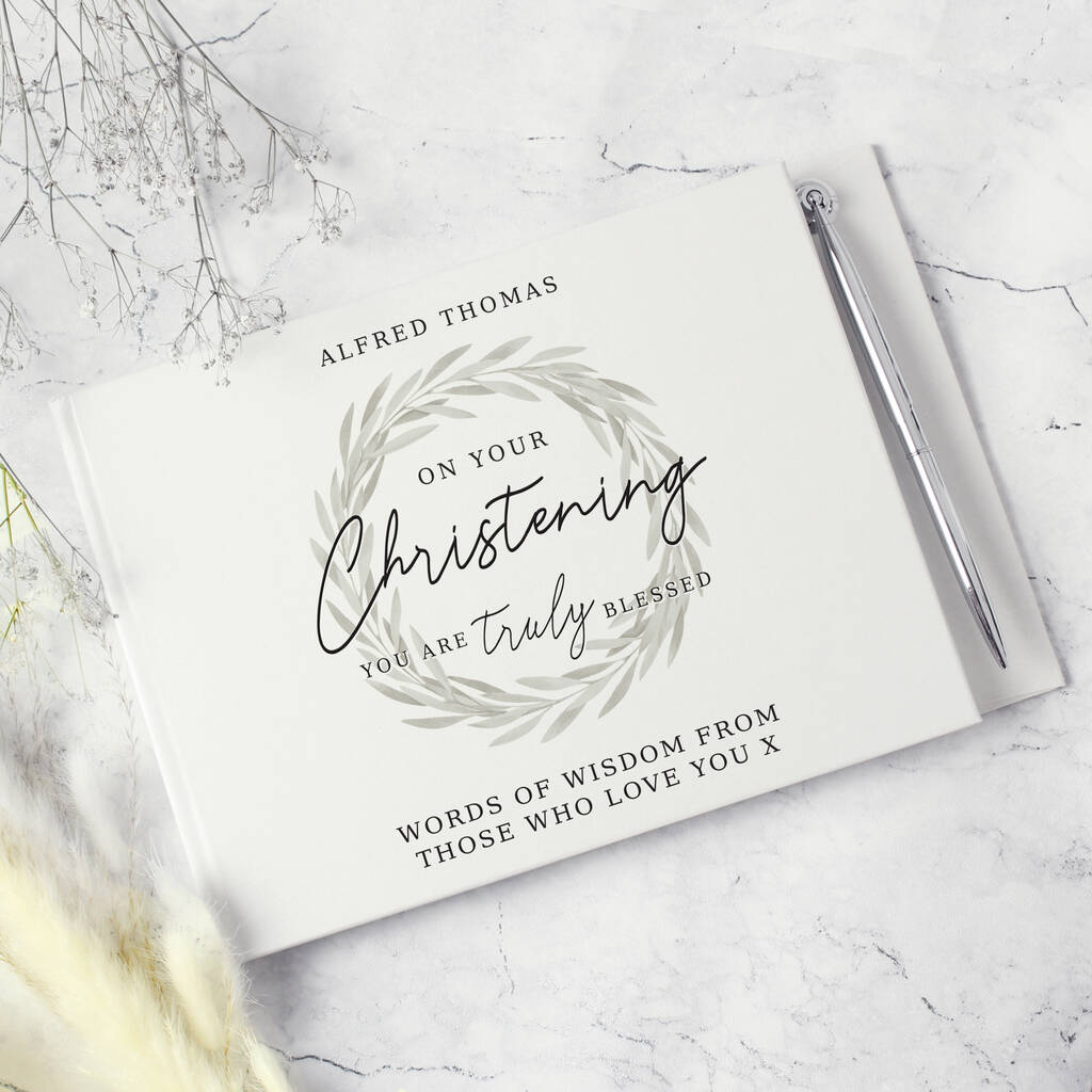 Personalised Truly Blessed Christening Book, 1 of 5