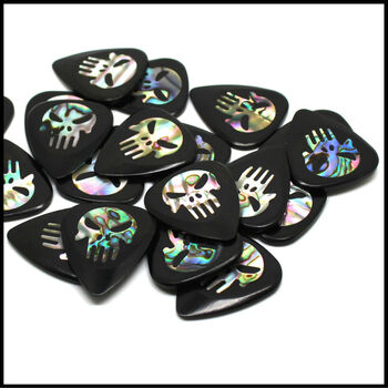 Punisher Ebony Guitar Pick In A Gift Box, 3 of 10