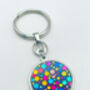 Fun Disco Keyring Handmade With Colourful Sparkly Glitter, thumbnail 6 of 6