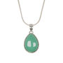 Aventurine Strength Sterling Silver Necklace, thumbnail 2 of 8